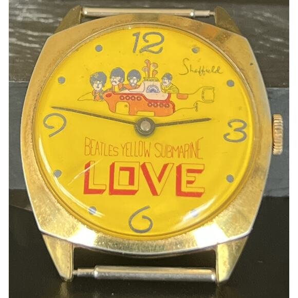 The Beatles Yellow Submarine "Love" Watch By Sheffield 1968 Extremely RARE - Picture 5 of 13